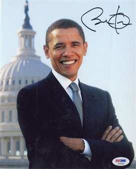 Barack Obama Autographed 8x10 Color Photo
